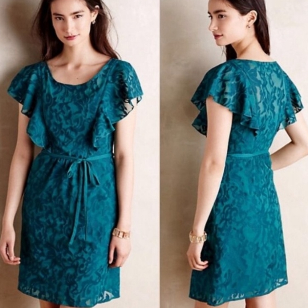 Moulinette Soeurs teal dress
